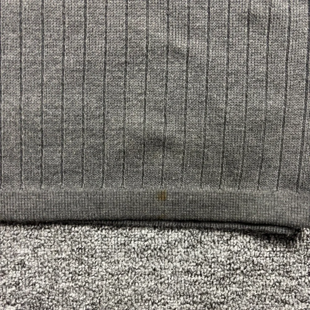 Vintage 1990s Abercrombie & Fitch Ribbed Muscle Knit Grey Sweater Size XL